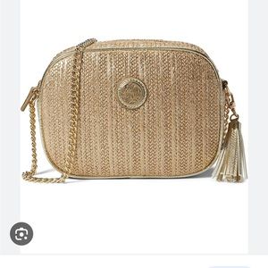 Lilly Pulitzer Ellis Crossbody Gold Crossbody Bag